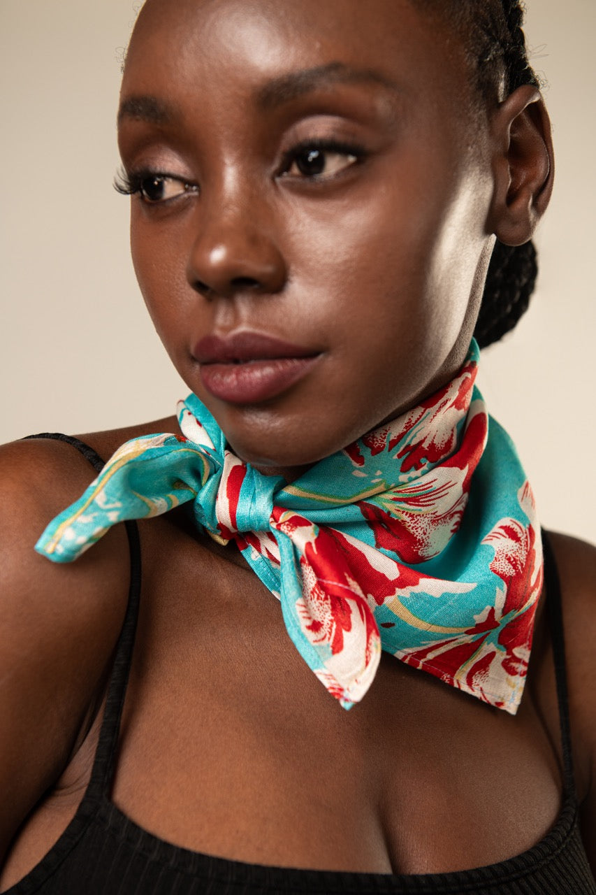 Square Scarf Bespoke Scarves Satin Scarf Custom Printed Head Wraps