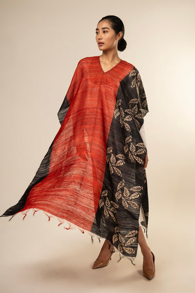 Cluster Tussar Peace Silk 3 in 1 Cape - Aeshaane by Neesha Amrish