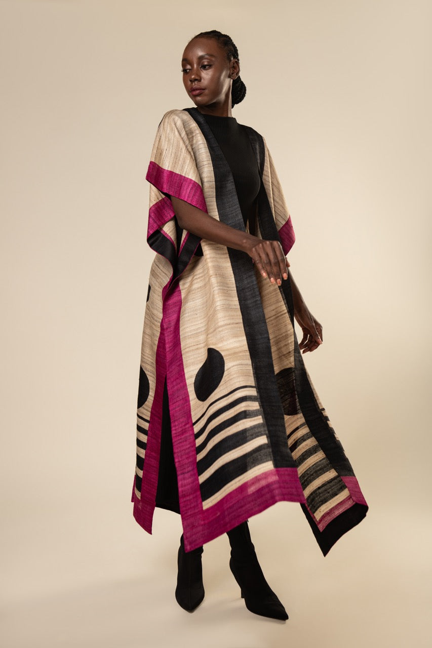 'Orbit' Tussar Peace Silk 4 in 1 Cape