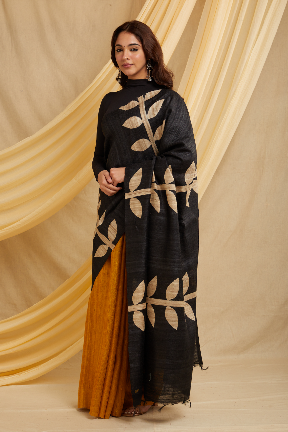 Alu Patta Ahimsa Silk Saree
