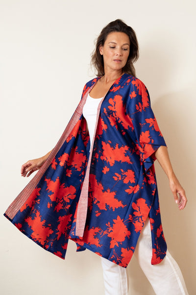 Amethyst Eri Peace Silk Kimono - Aeshaane by Neesha Amrish