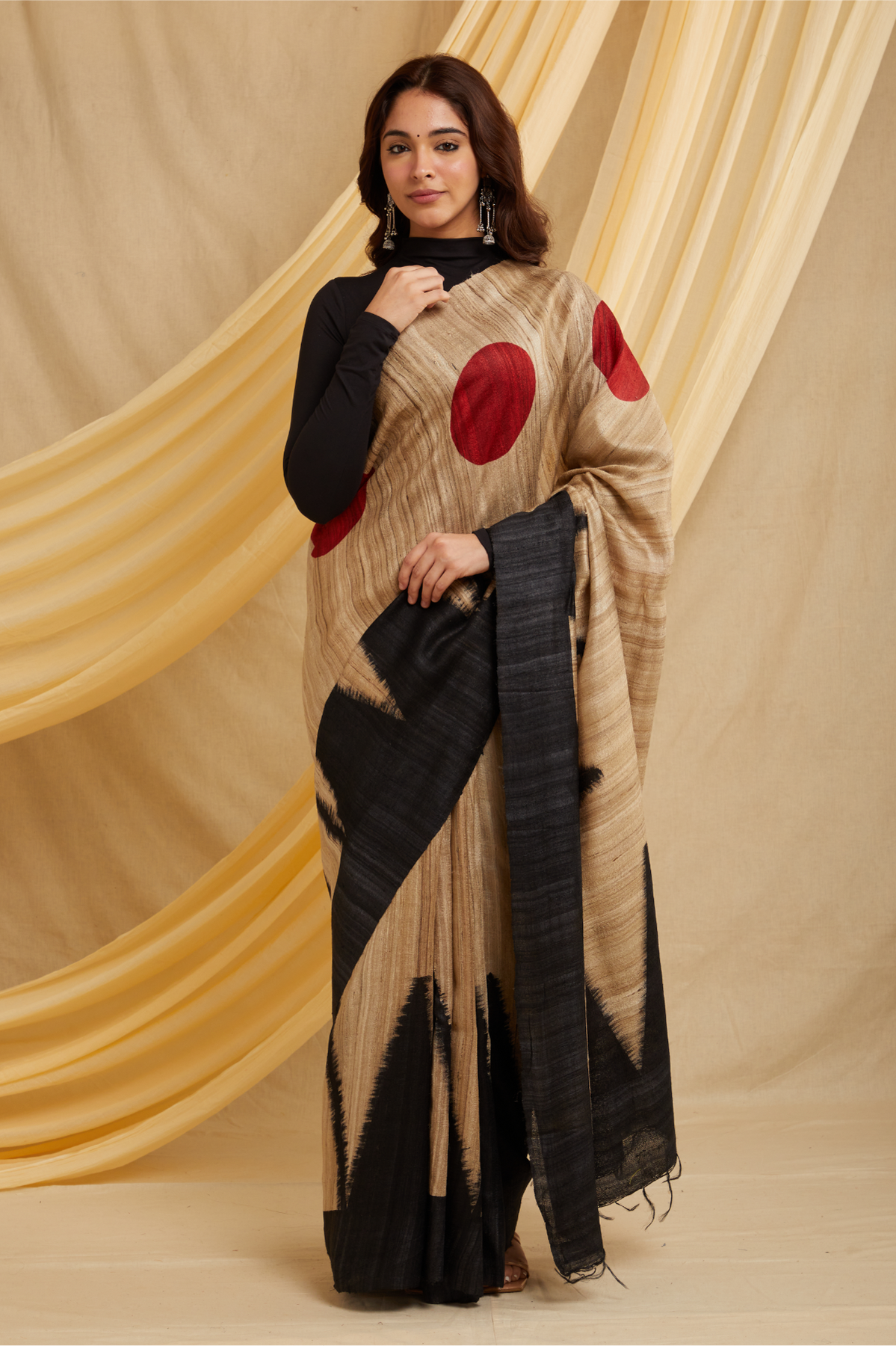 Bada Gola Ahimsa Silk Saree