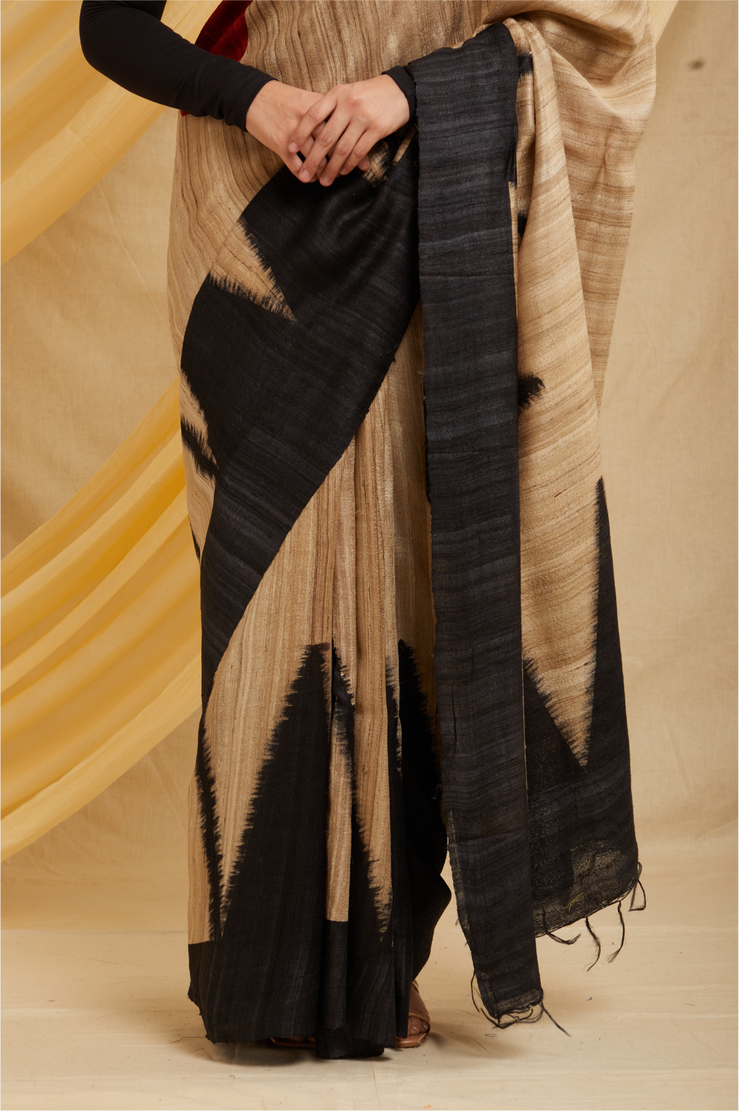 Bada Gola Ahimsa Silk Saree image 6
