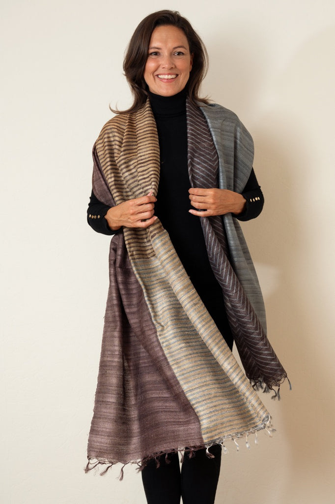 Blend Peace Silk scarf – Aeshaane by Neesha Amrish