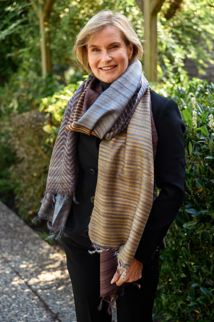 Blend Peace Silk scarf – Aeshaane by Neesha Amrish