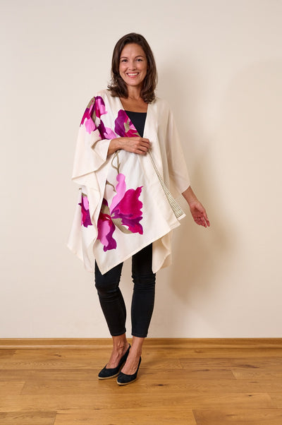 Iris Eri Peace Silk Kimono - Aeshaane by Neesha Amrish
