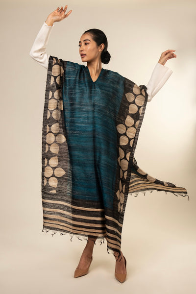 Maple Tussar Peace Silk 3 in 1 Cape - Aeshaane by Neesha Amrish