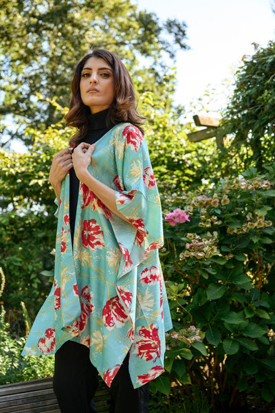 Opal Eri Peace Silk kimono - Aeshaane by Neesha Amrish