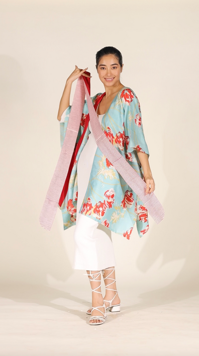 Opal Eri Peace Silk kimono - Aeshaane by Neesha Amrish
