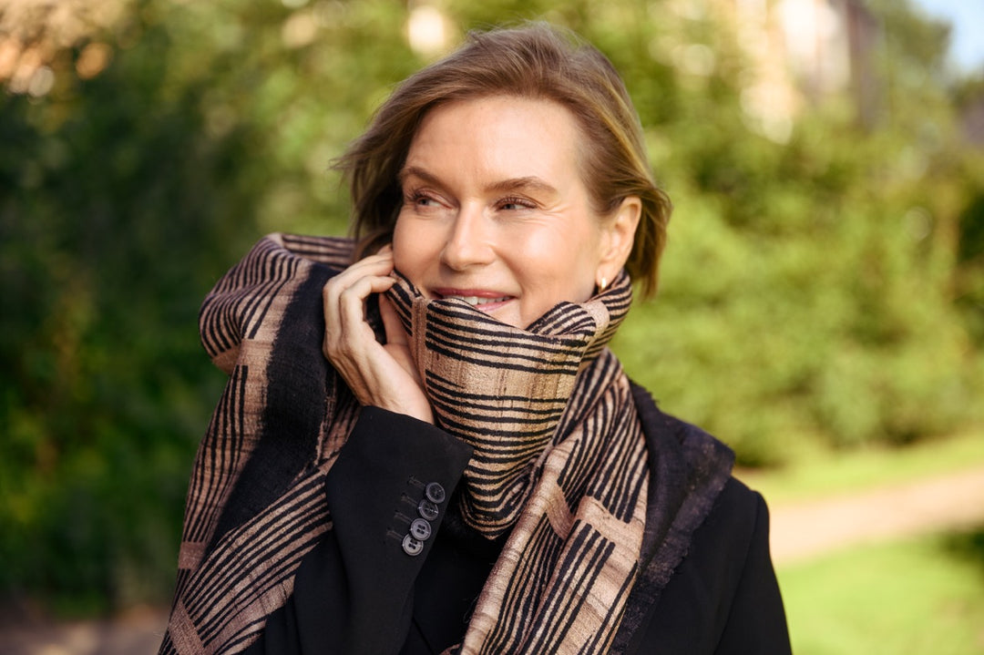 The Shale Peace silk scarf – Aeshaane by Neesha Amrish