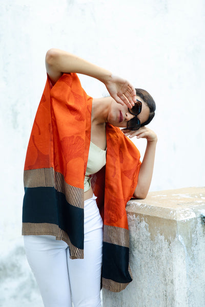 The 'Gingko Leaf' Kaftan - Aeshaane